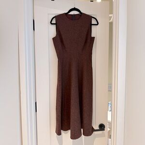 Zara A-line dress in Burgundy Red Tweed Size Small